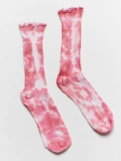 Pink Ruffle Sock