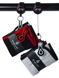 Set Of 2 Retractable Driptowels Poppy/White