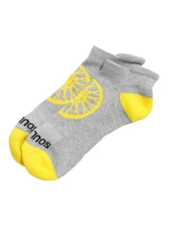 Wheel Grey/Yellow Ankle Socks