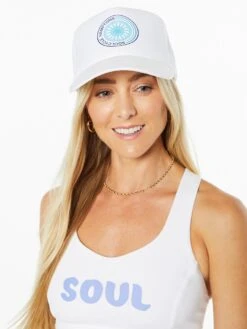 Hamptons Trucker Hat White