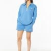 Drew 1/4 Zip Sweatshirt Blue -Neka Clothing SW18221585.4150.1