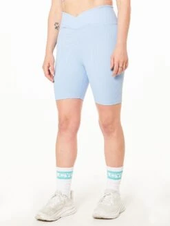 Ribbed V Waist Biker Short