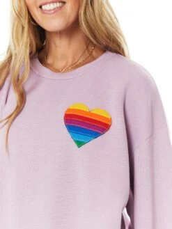 Rainbow Heart Stitch Sweatshirt -Neka Clothing SW72424895.2