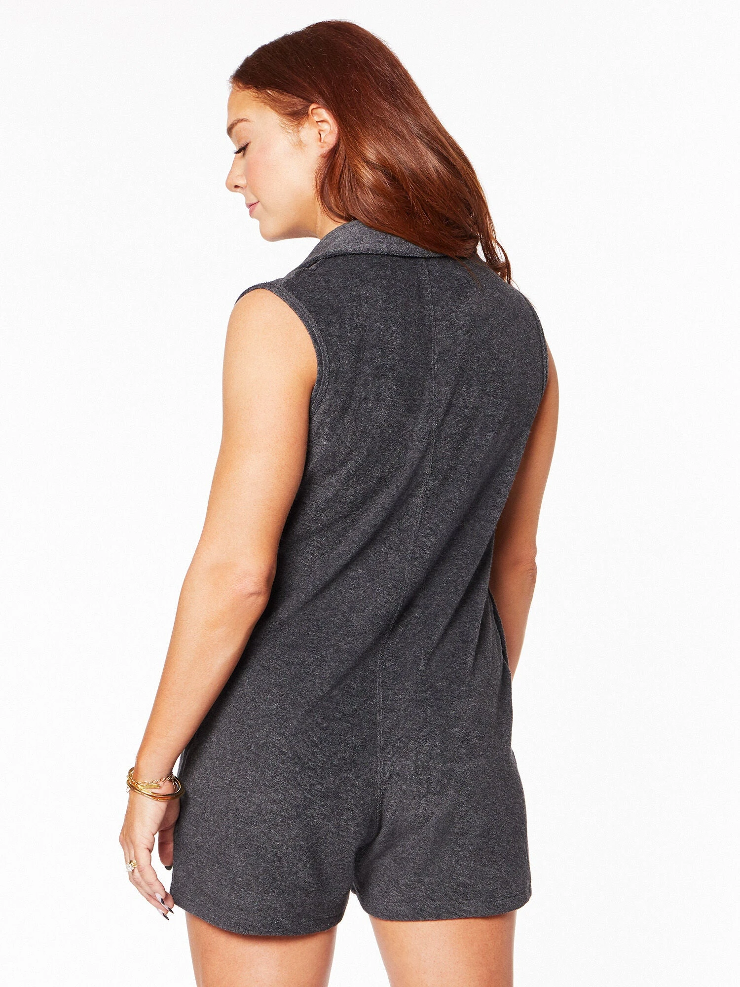 Weekend Terry Romper Black 6 Weekend Terry Romper Black - Image 4