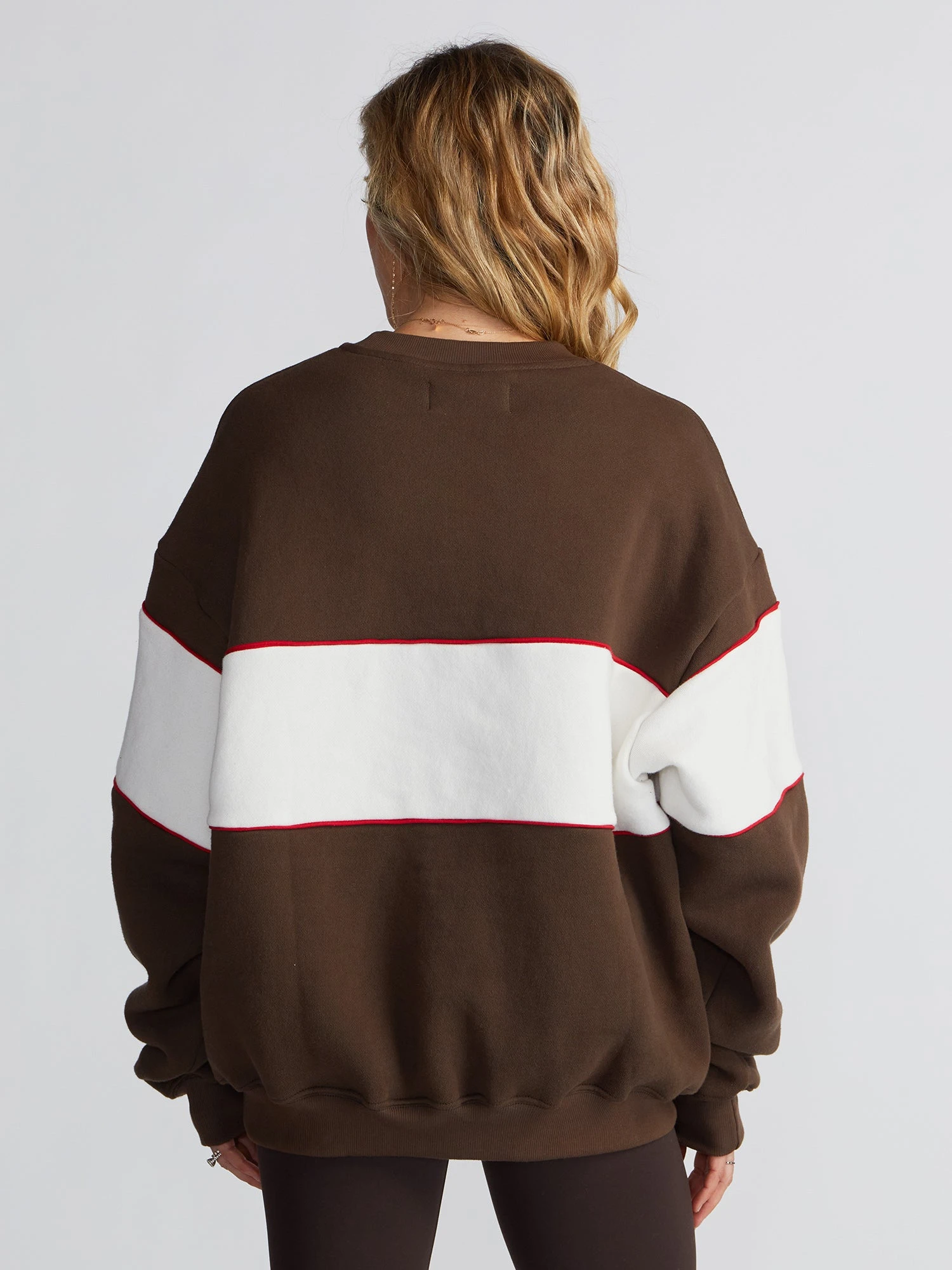 SoulCycle Brown Block Crew 8 SoulCycle Brown Block Crew - Image 6