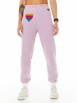 Rainbow Heart Stitch Sweatpant