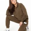 Katie 1/4 Zip Sweatshirt Olive -Neka Clothing SW88162412.3050.1
